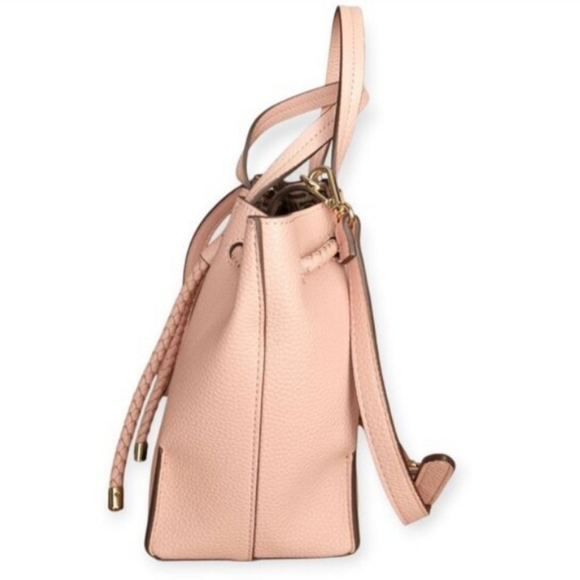 Anne Klein Light Pink Bucket Bag with Braided Design NWOT. - Picture 3 of 9